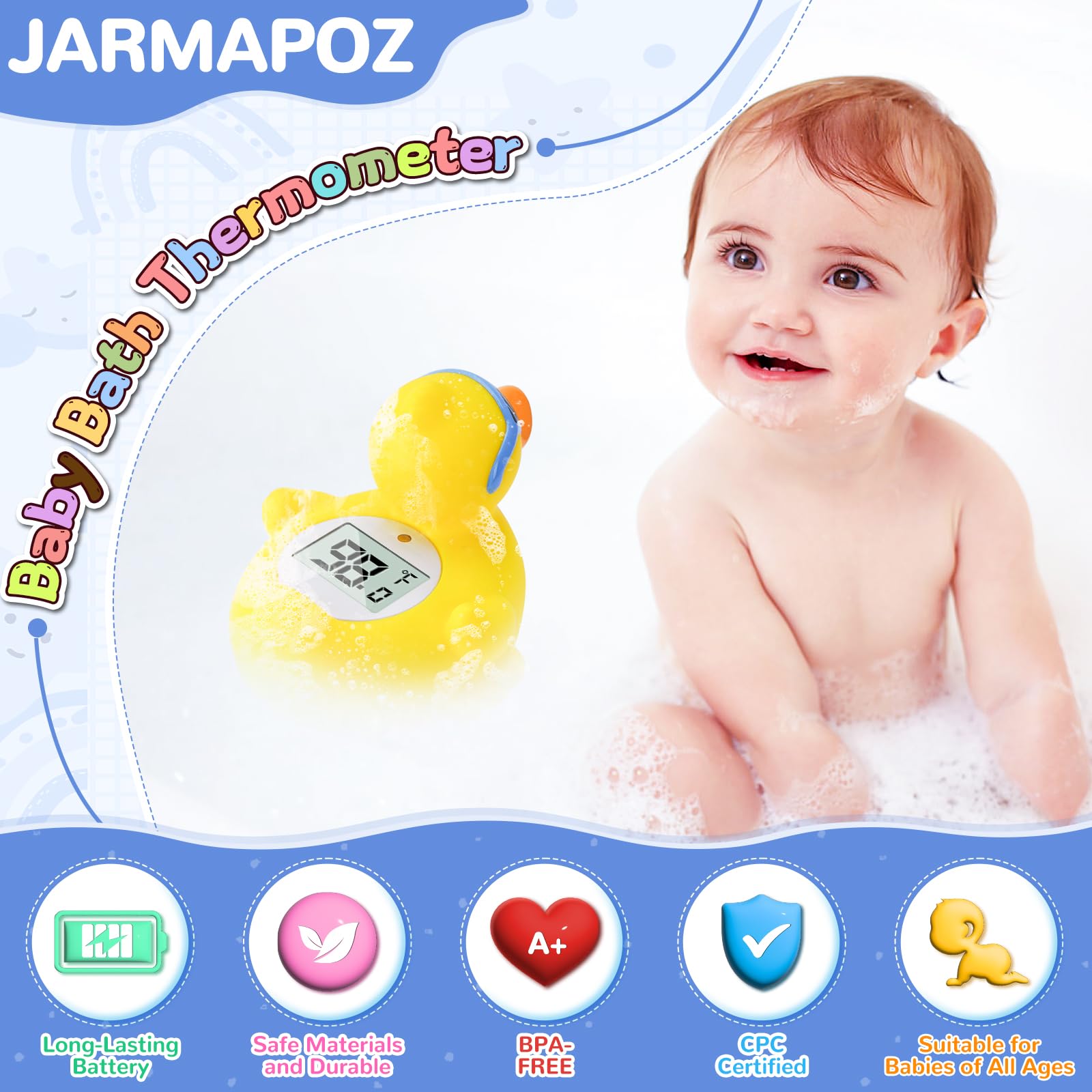 JARMAPOZ color-changing display duck provides quick temperature cues.