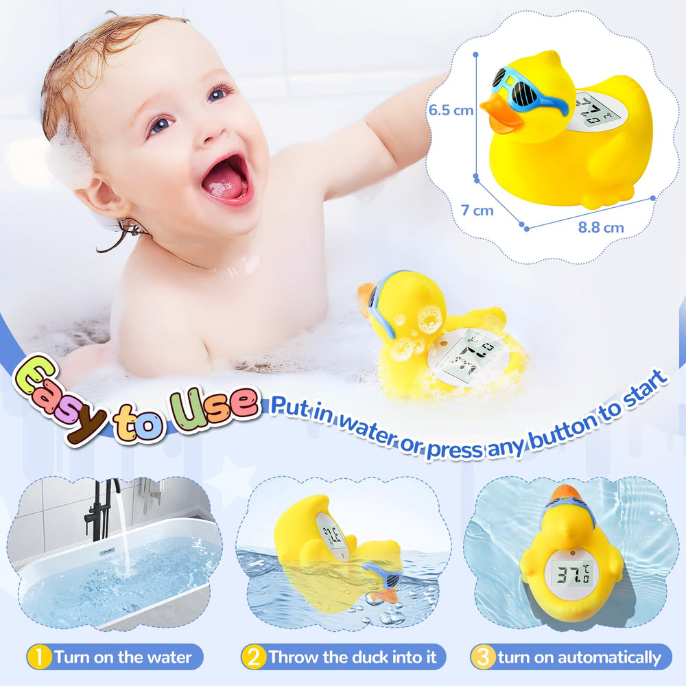 JARMAPOZ room temperature monitor duck doubles as nursery aid.