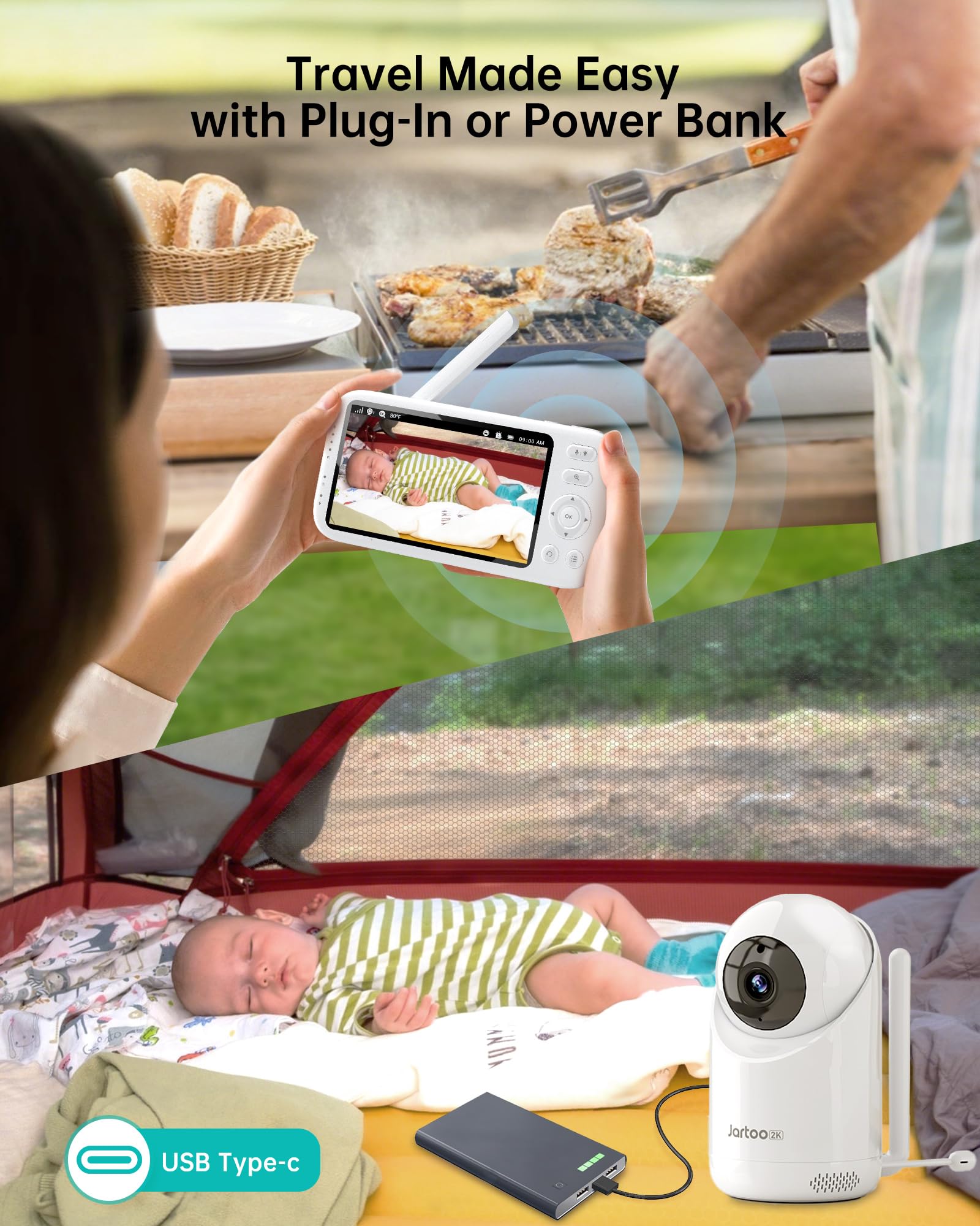 Jartoo long-range monitoring ensures visibility across rooms.