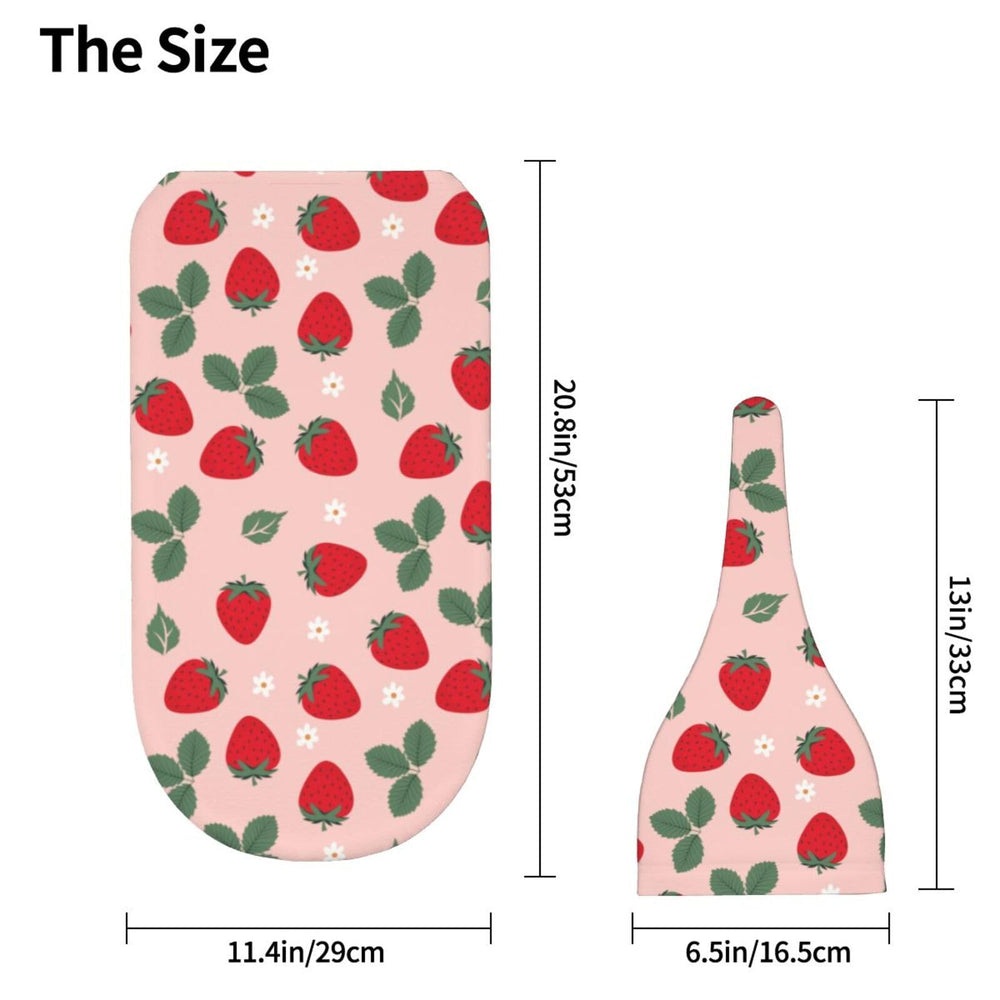 Jarverce Strawberry Swaddle Blanket with hat set highlights newborn photography prop