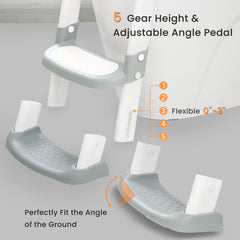 JASSONE potty seat with splash guard to protect clothing.