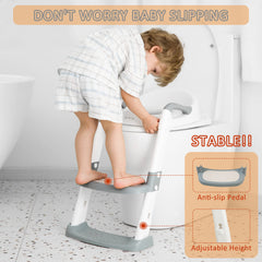 JASSONE potty training seat folded for compact storage.