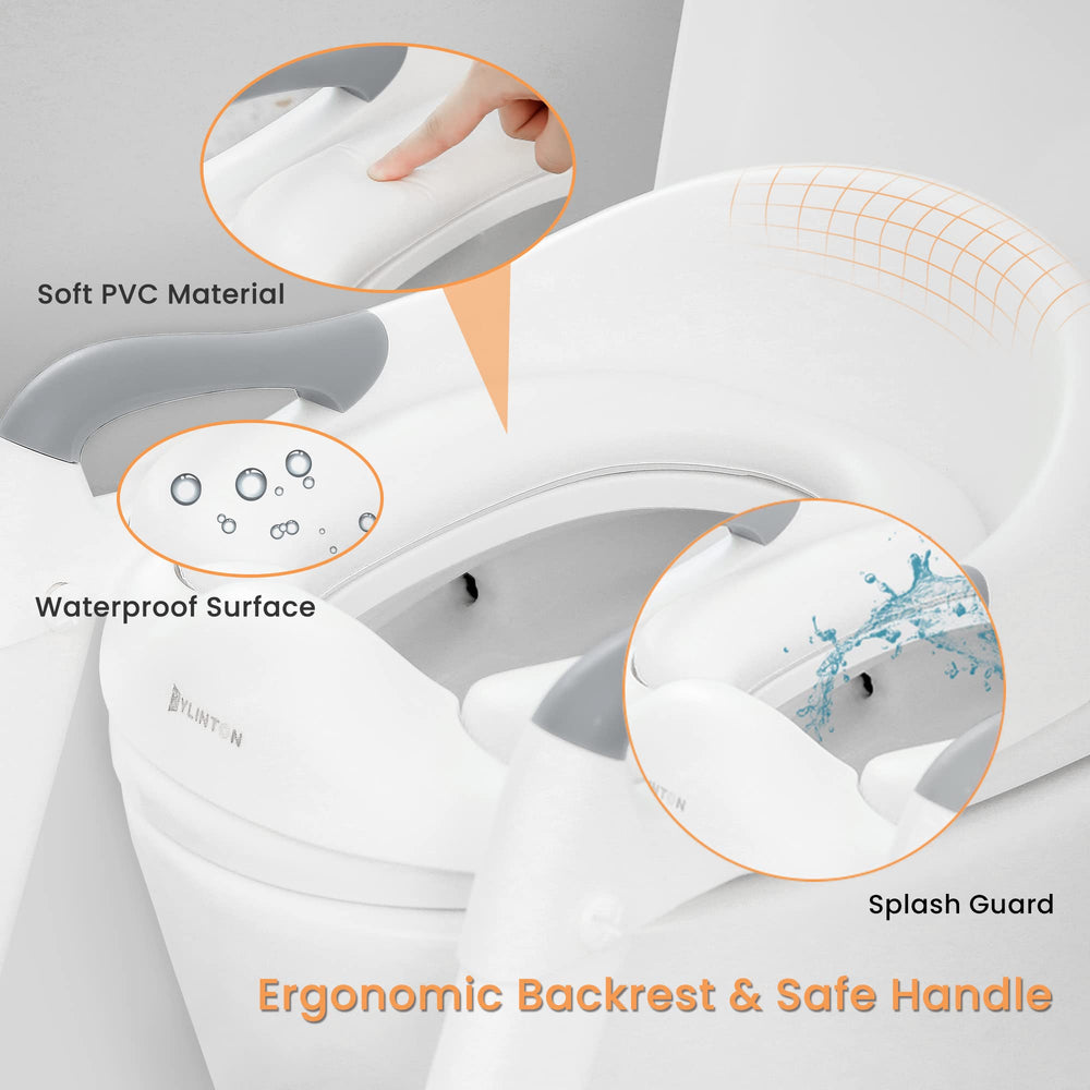 JASSONE splash guard helps contain spray during potty training sessions