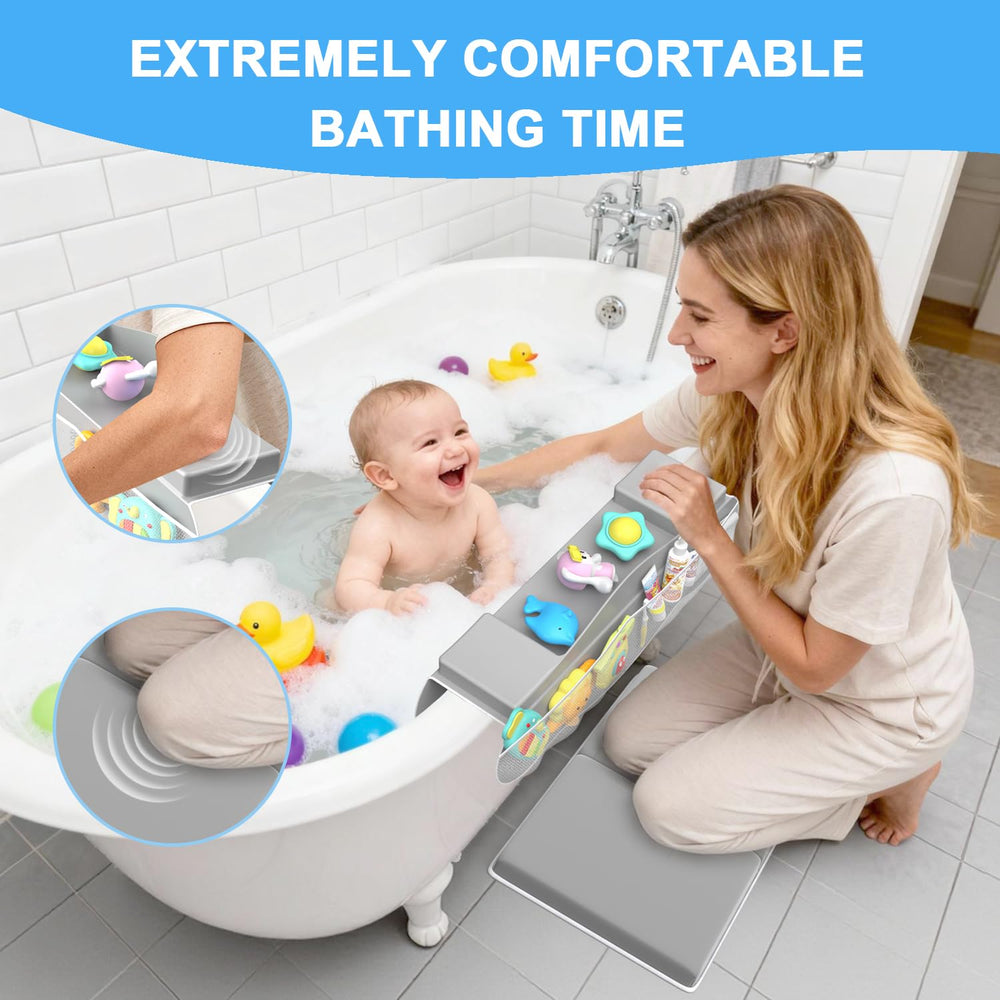 JAUPH silicone arm cushion soft contact and easy-clean surface for bath sessions.