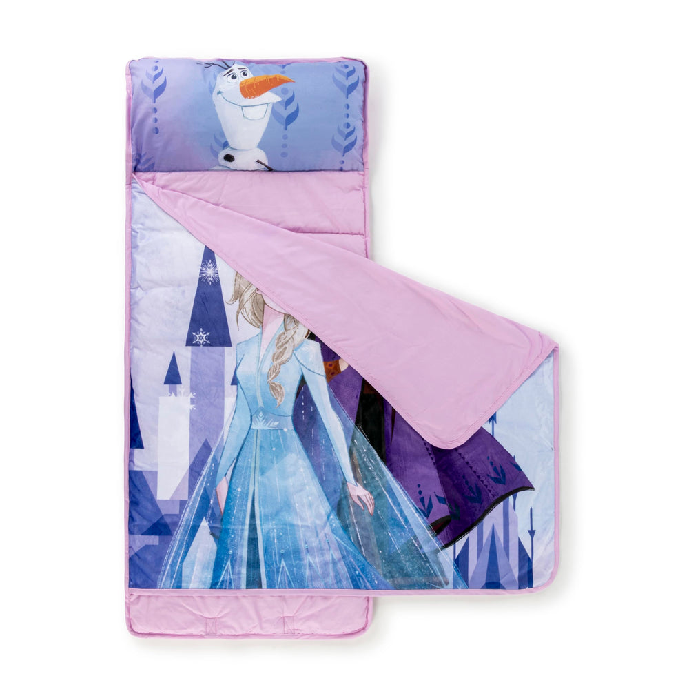 Jay Franco Frozen nap mat pillow close-up for cozy nap time comfort.