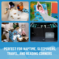 Jay Franco Monster Jam nap mat blanket layer shown for soft, warm sleep.
