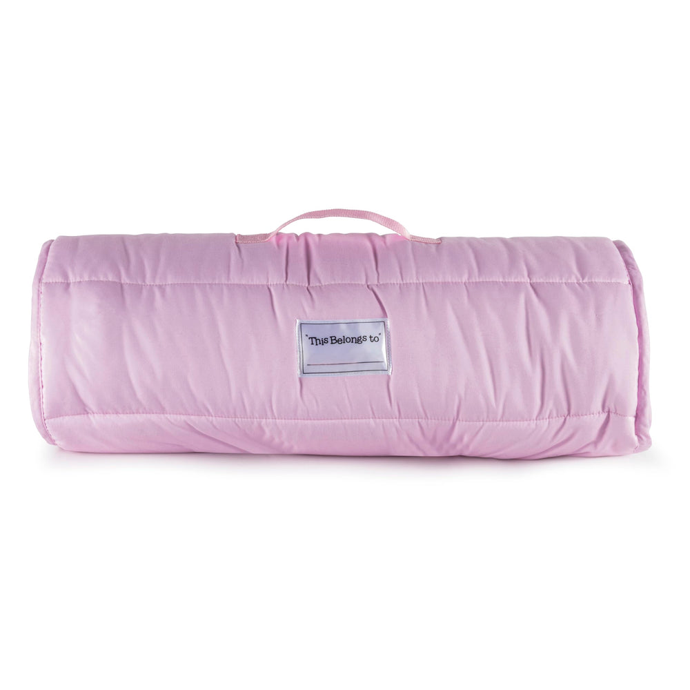 Jay Franco nap mat Velcro closure for secure, easy setup.