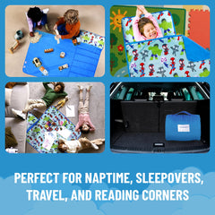 Jay Franco nap mat with removable pillow for adjustable lounging support