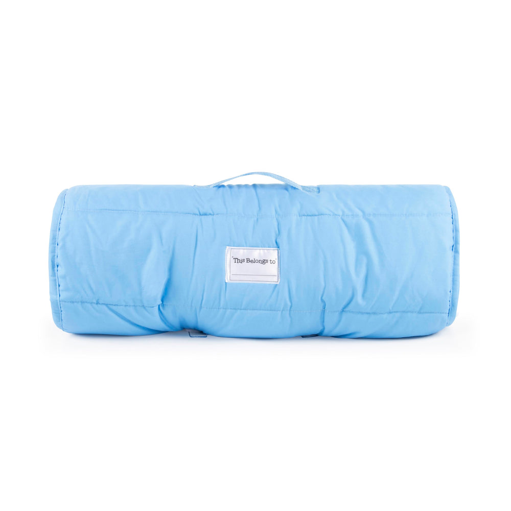 Jay Franco Super Kitties nap mat with handle makes on-the-go transitions easy.