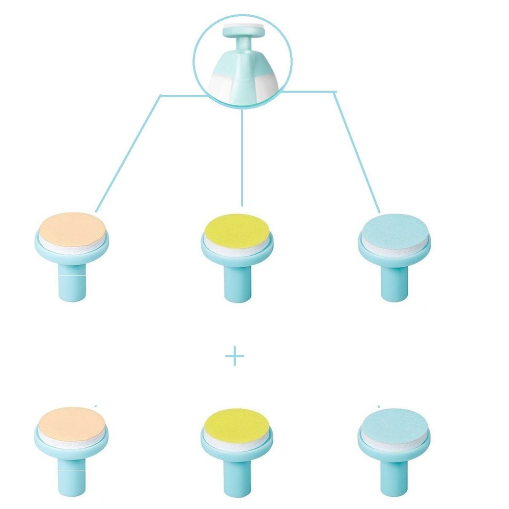 Jaybva replacement pads multi-color pack shows wide compatibility across popular electric file brands.