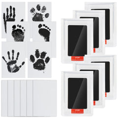 Jazb baby handprint kit Clean-Touch inkpad captures safe, mess-free keepsakes for lasting memories.
