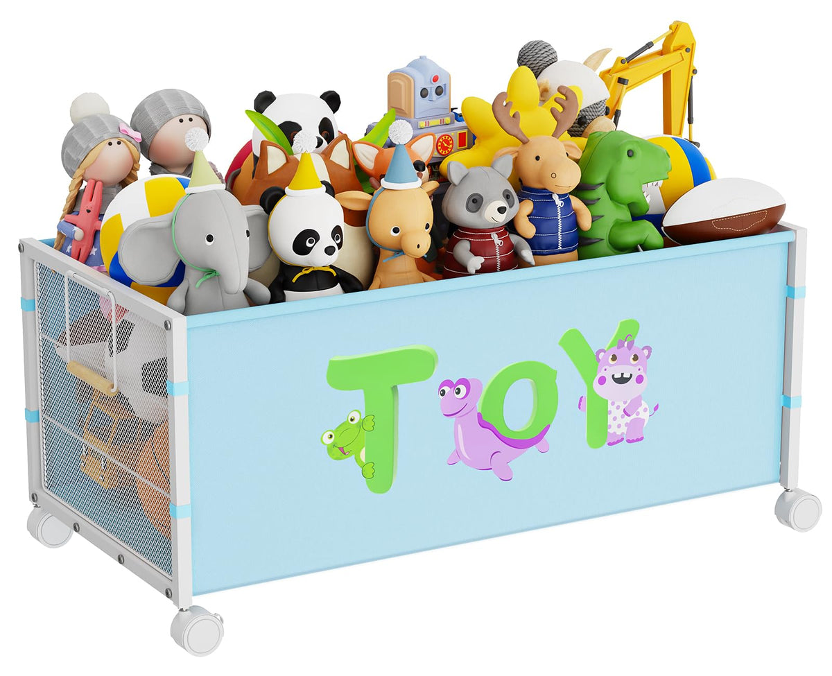 JBBTOOL large toy box front view showing spacious storage for toys