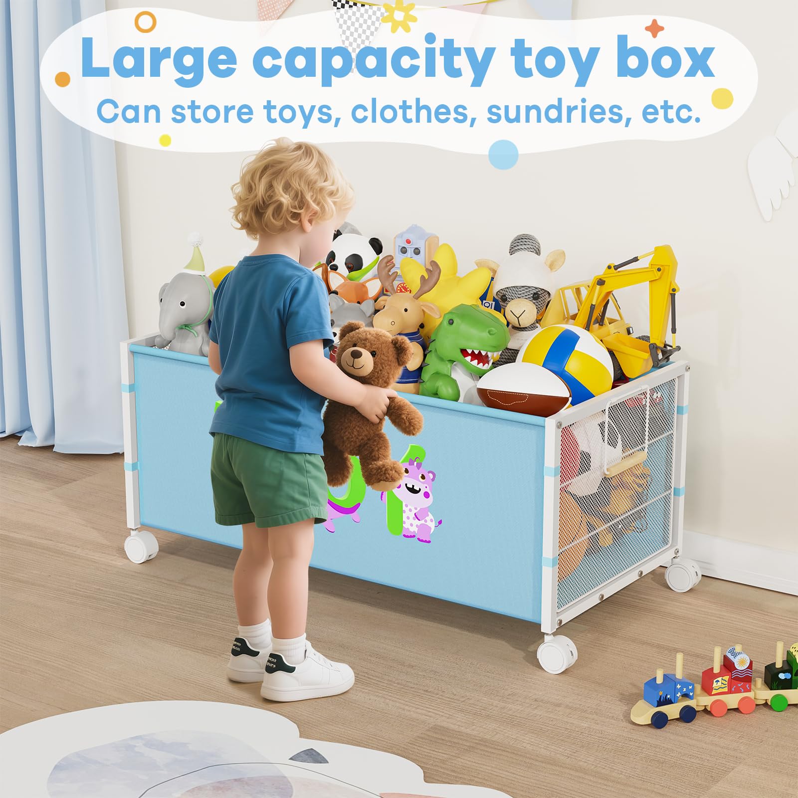 JBBTOOL large toy box side profile highlighting compact footprint