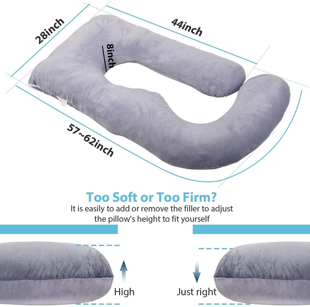 Jcickt full-body pillow aids versatile daily comfort during home use.