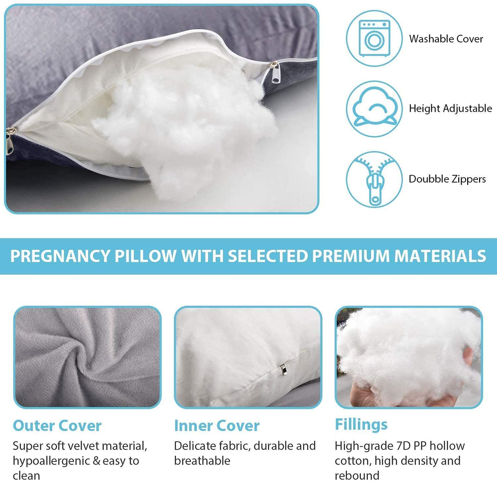 Jcickt nursing-ready pillow elevates baby while mom rests.