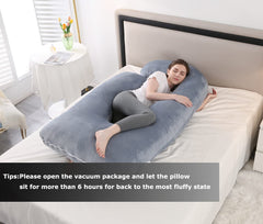 Jcickt pregnancy pillow back-hip-knee support to align posture.