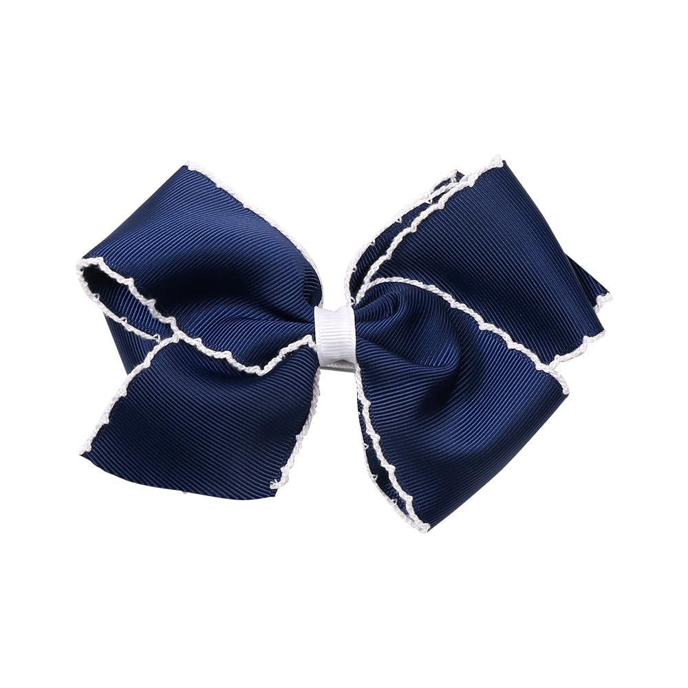 JCLIFE red 5-inch bow with double-layer design, adds playful flair