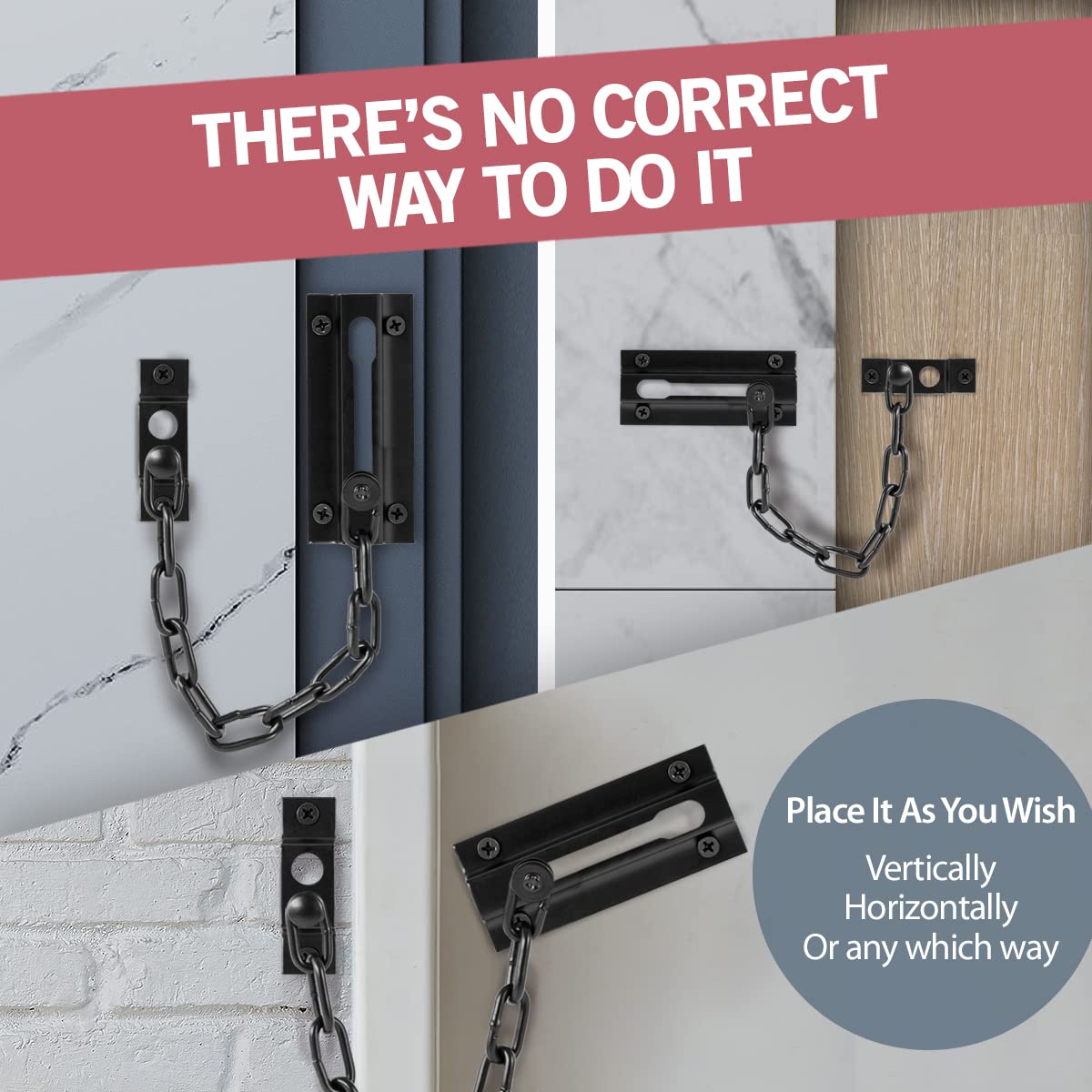 JD Jack N'Drill modern chic black finish enhances home décor and security