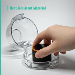 JDHDF heat-resistant PC material provides durable protection in high-heat kitchen use.