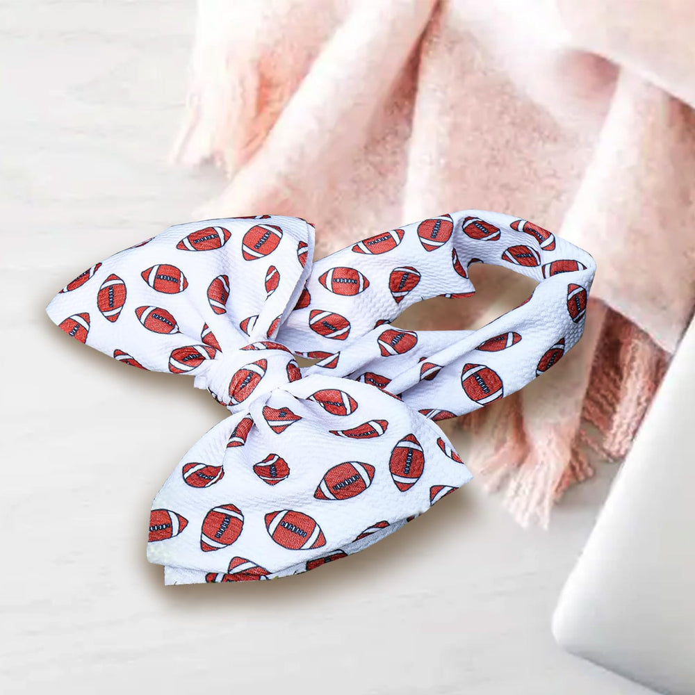 JDRGJTH football-themed headband on baby adds festive outfit touch