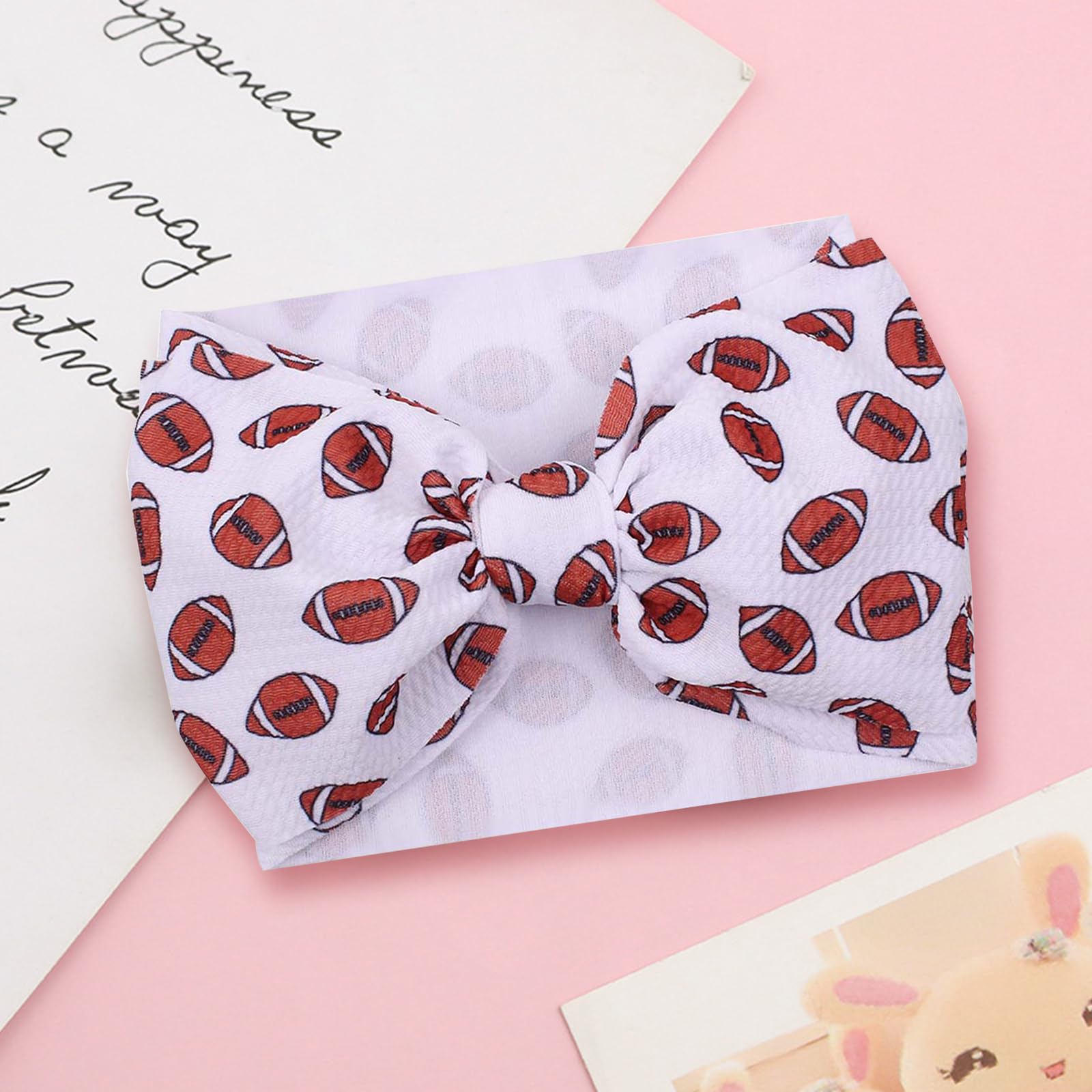 JDRGJTH sports headband for kids with bow great for sports events