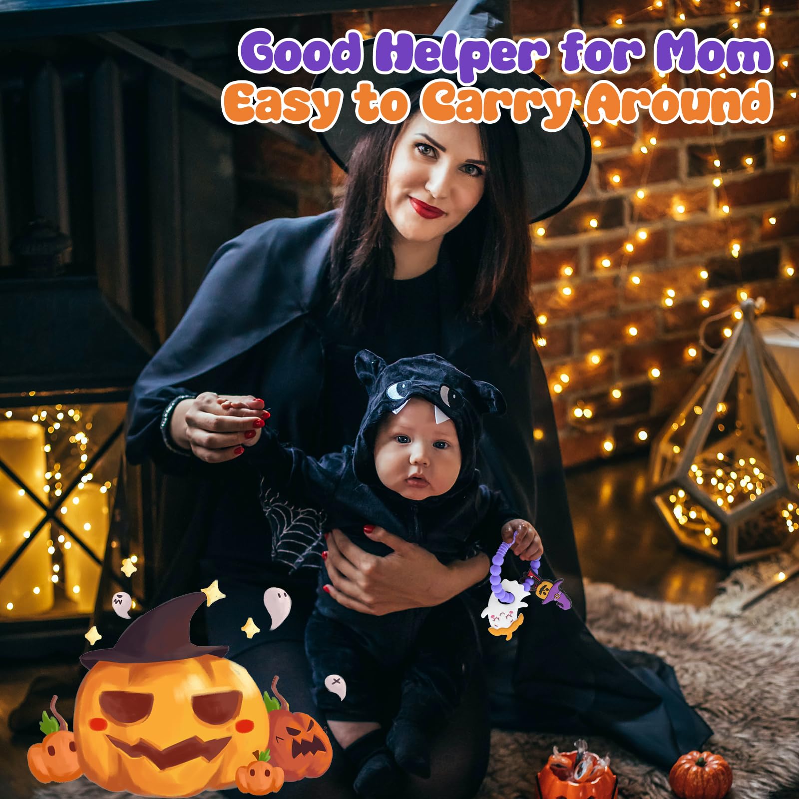JDSTY Halloween basket stuffer teether adds festive fun and relief.