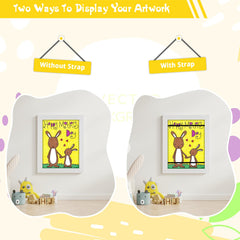 JDZIVTOP 3-pack art frame showcases high capacity for 50–150 pieces.