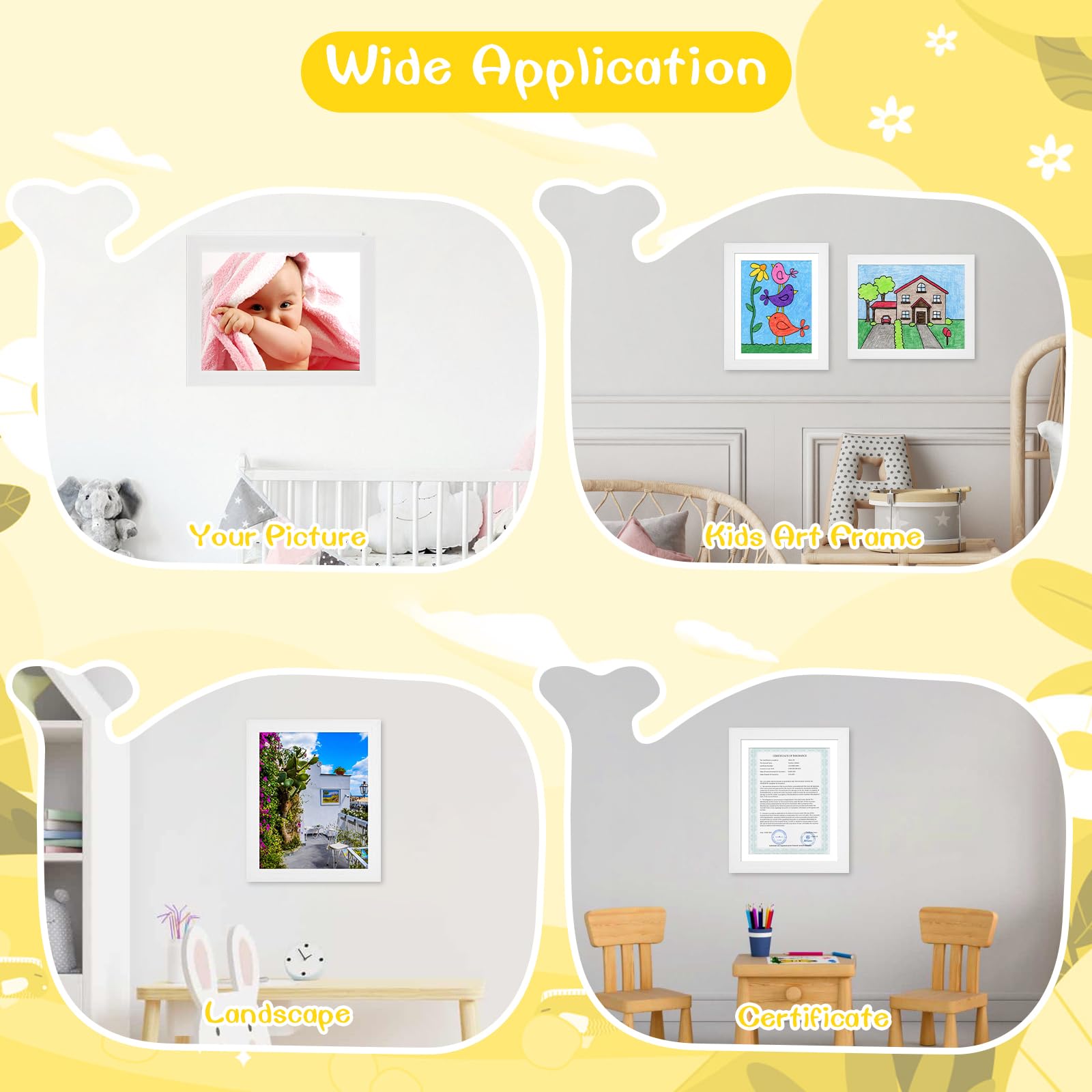 JDZIVTOP gift-ready kid's art frame set for birthdays and holidays.