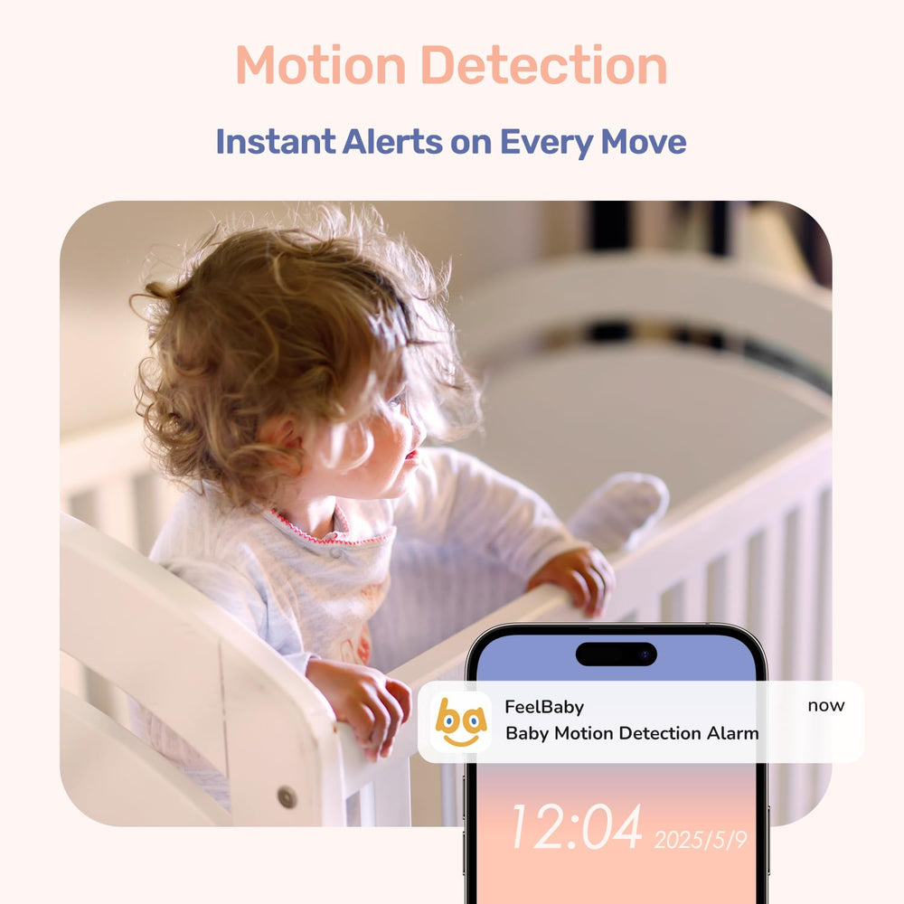 jeeber night vision auto IR illuminates crib for clear night checks