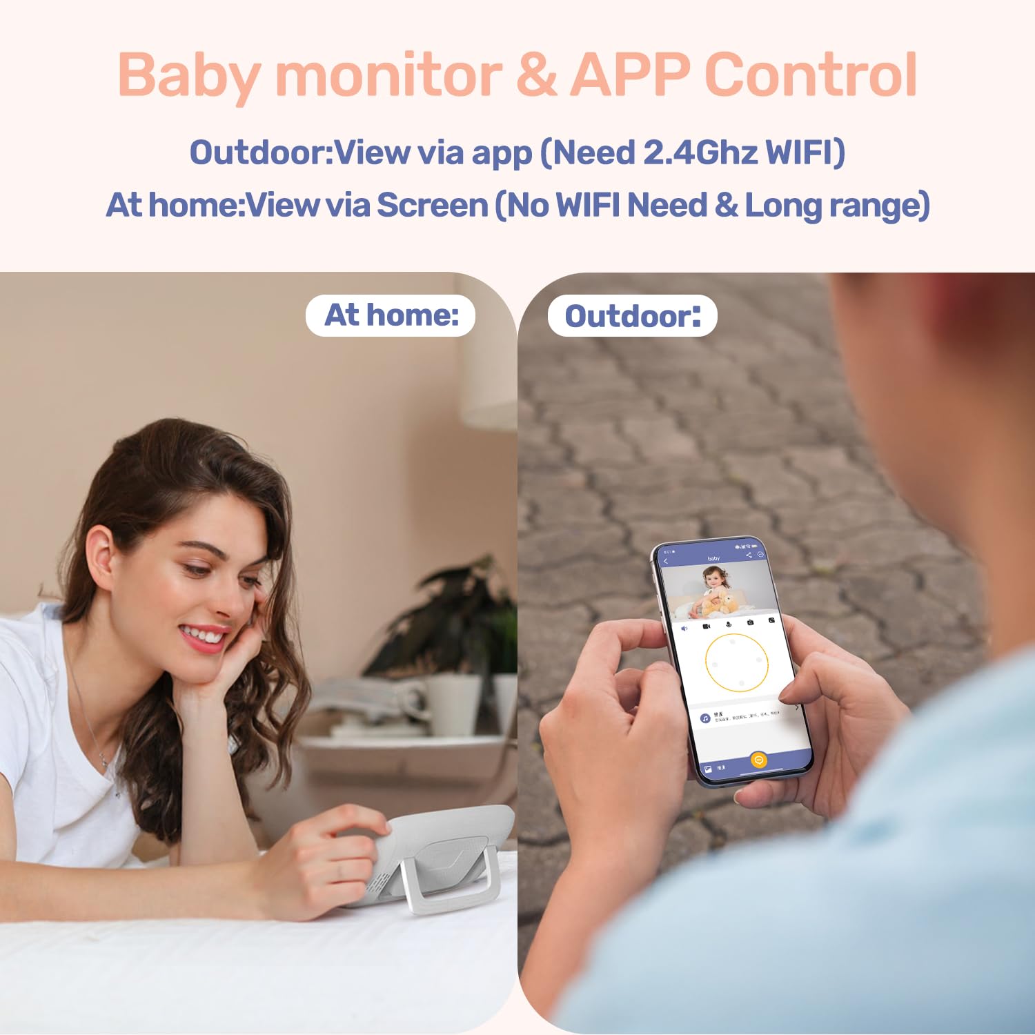 jeeber ptz pan tilt zoom camera provides full-room nursery coverage for safety