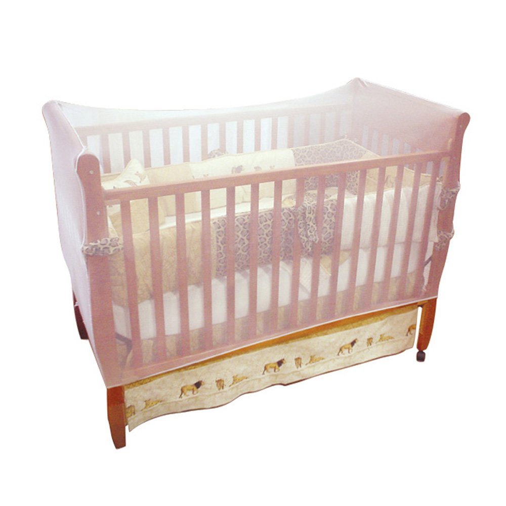 Jeep crib netting provides mosquito protection for cribs and gentle airflow