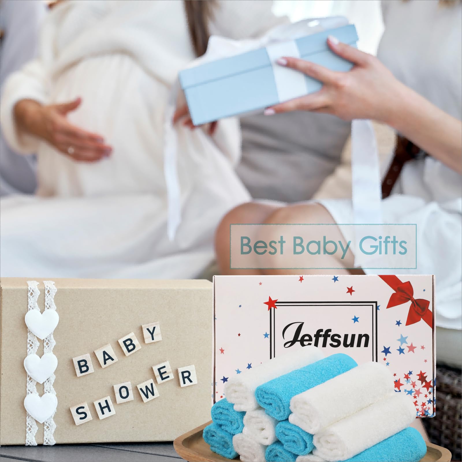 JEFFSUN baby washcloth fast-dry design keeps them ready for the next use.