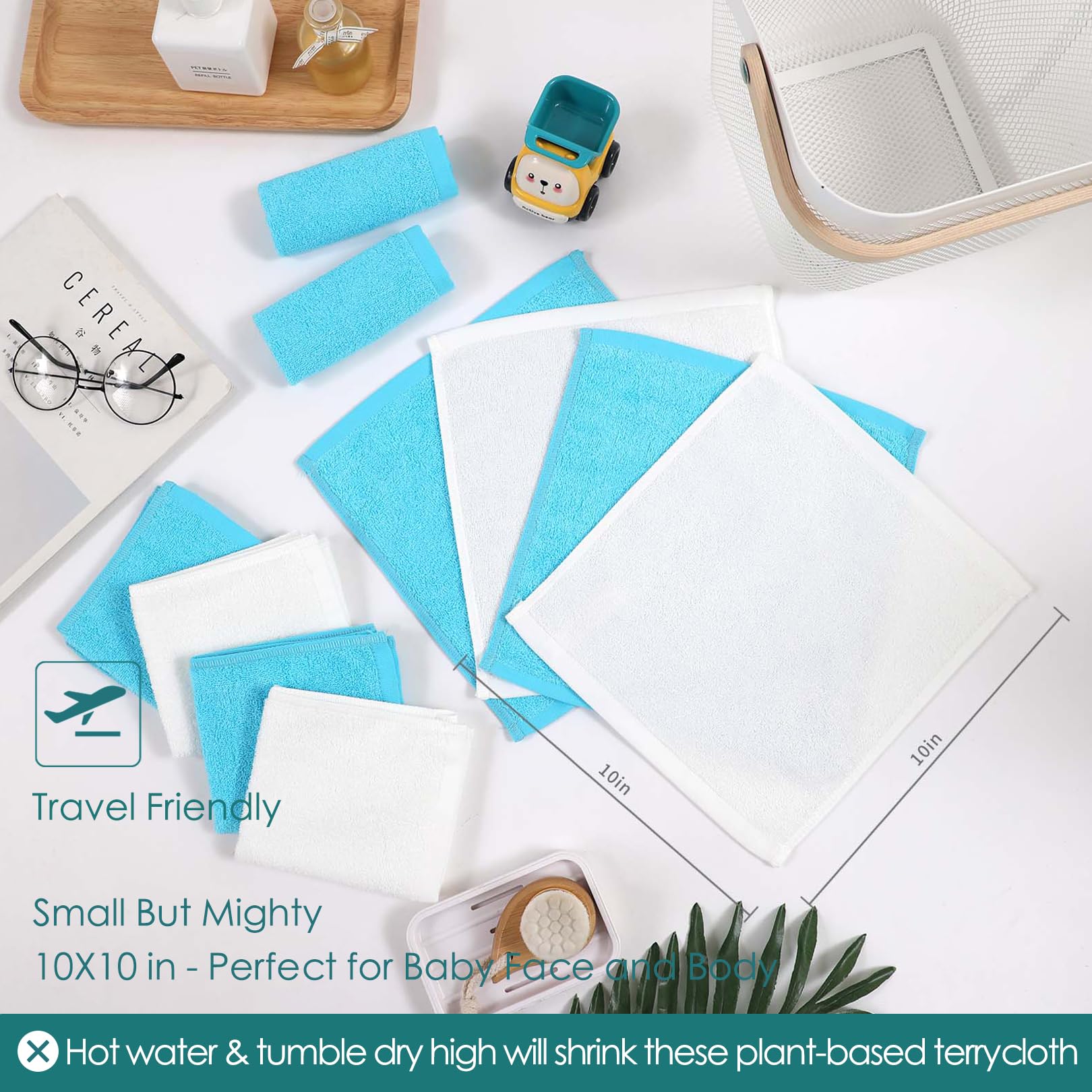 JEFFSUN baby washcloth reusable zero-waste option for families.