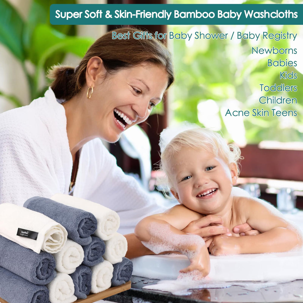 JEFFSUN washcloths as multi-purpose cloths for faces, spills, and wipes