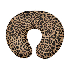 Jeiento brown leopard nursing pillow cover close-up showing soft breathable fabric for baby comfort.