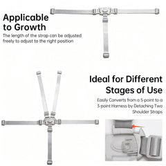 Jekarsy black universal strap highlights easy adjustment across seating
