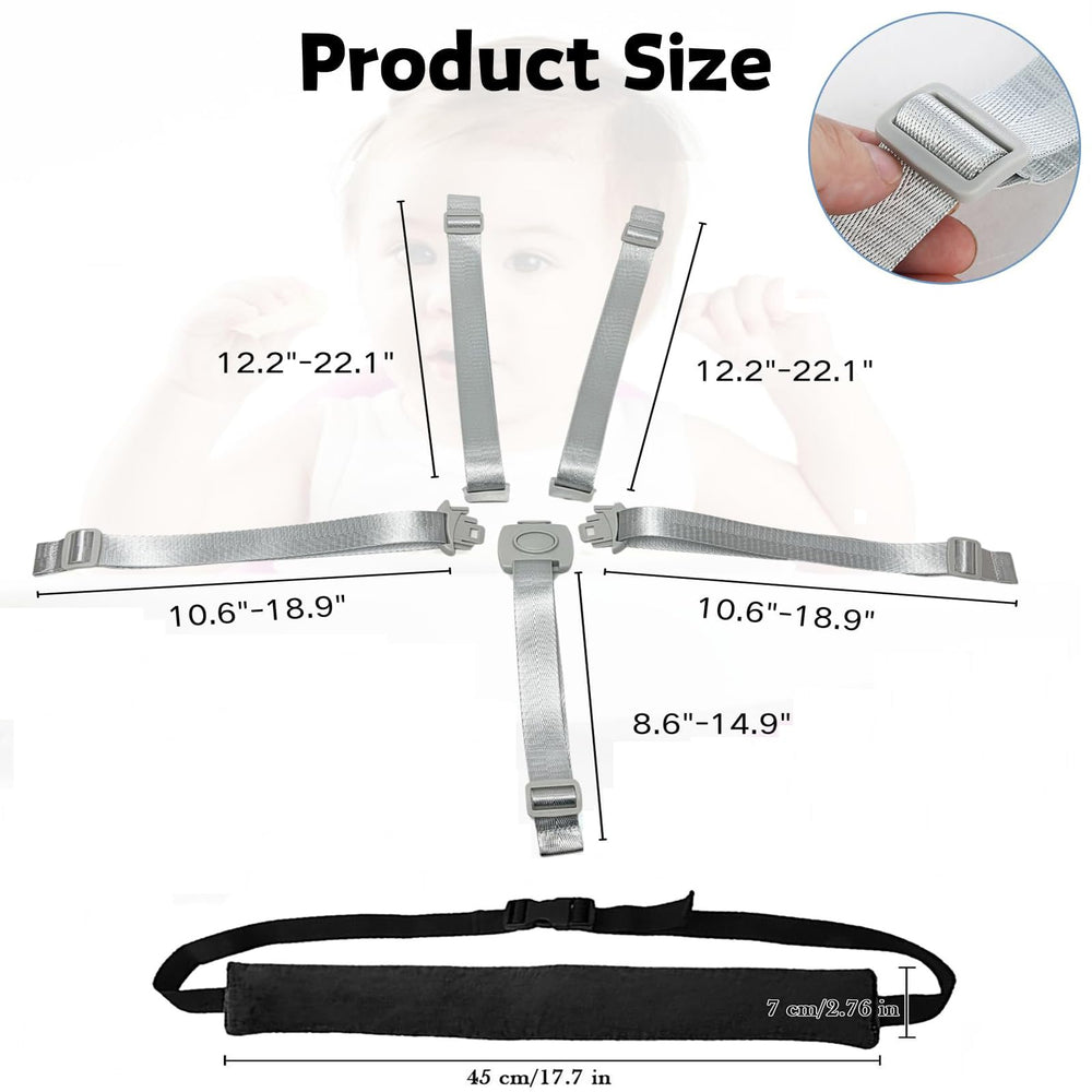 Jekarsy Graco-compatible straps offer universal fit for multiple chairs