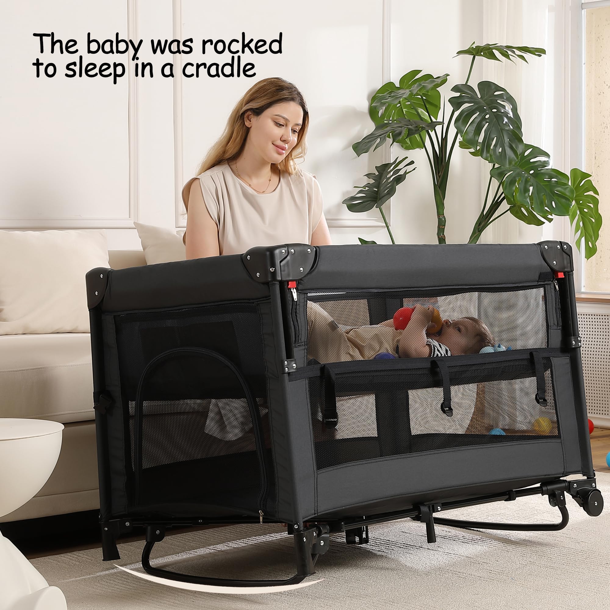 Jekeu deluxe parent organizer keeps essentials within reach