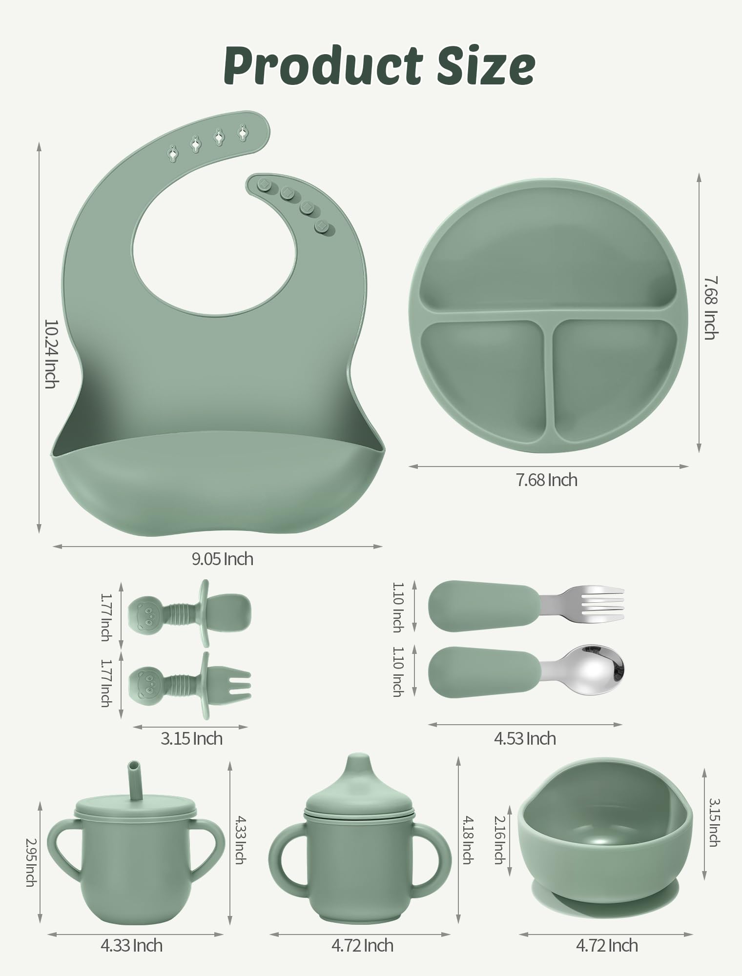 JELLDJK adjustable silicone bib with neck strap for snug fit