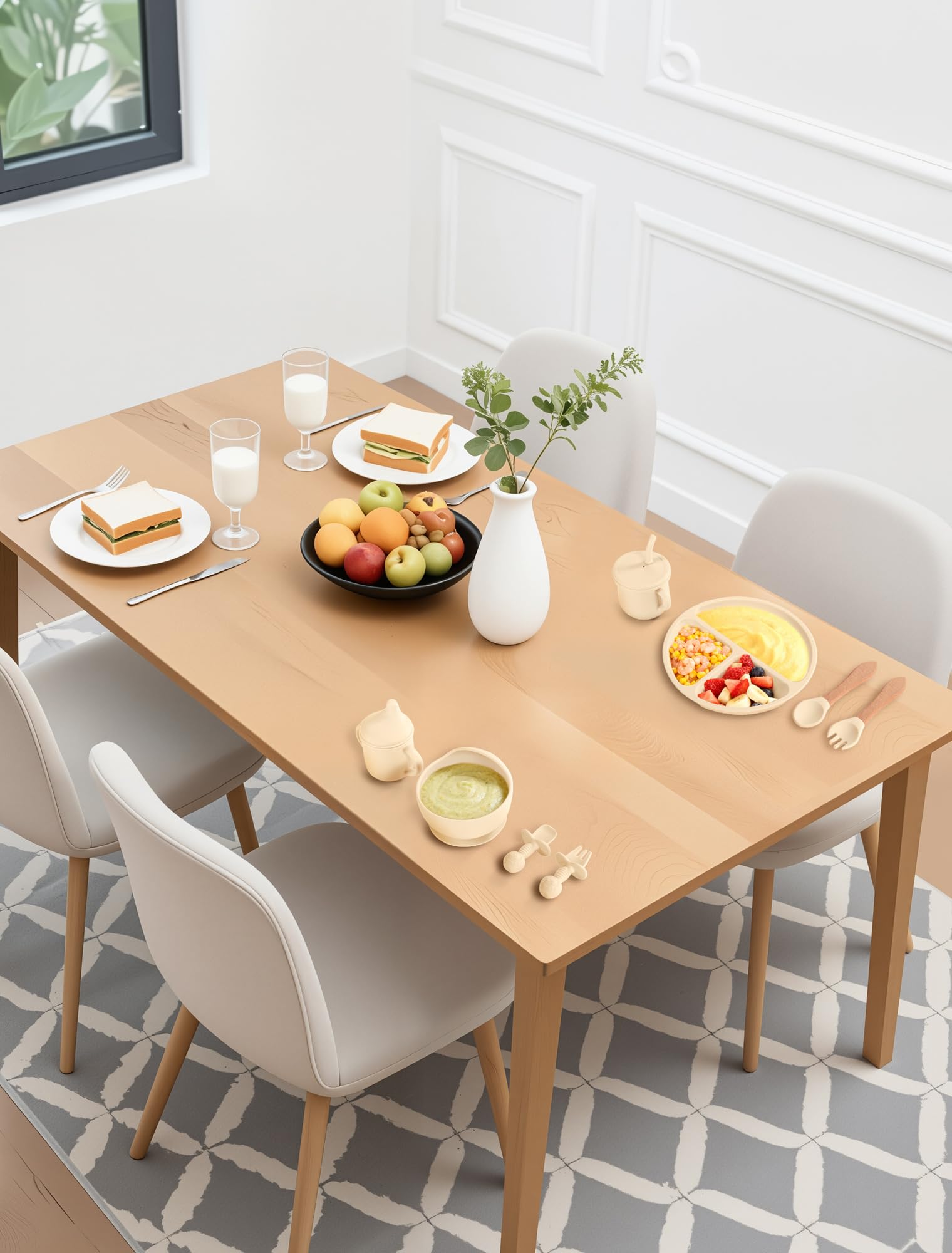 JELLDJK silicone and wood utensils designed for easy cleaning