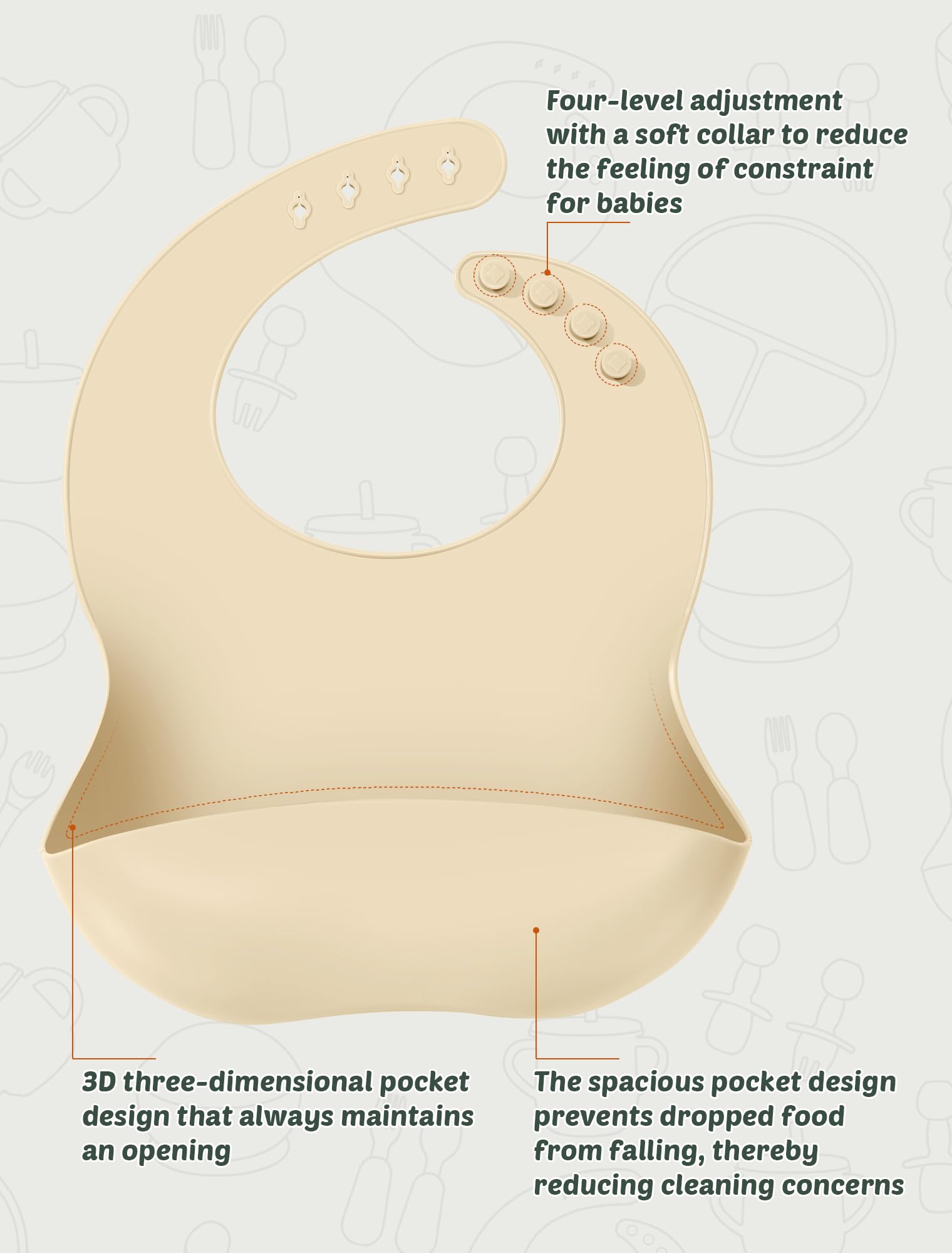 JELLDJK silicone forks designed for soft foods and safe handling