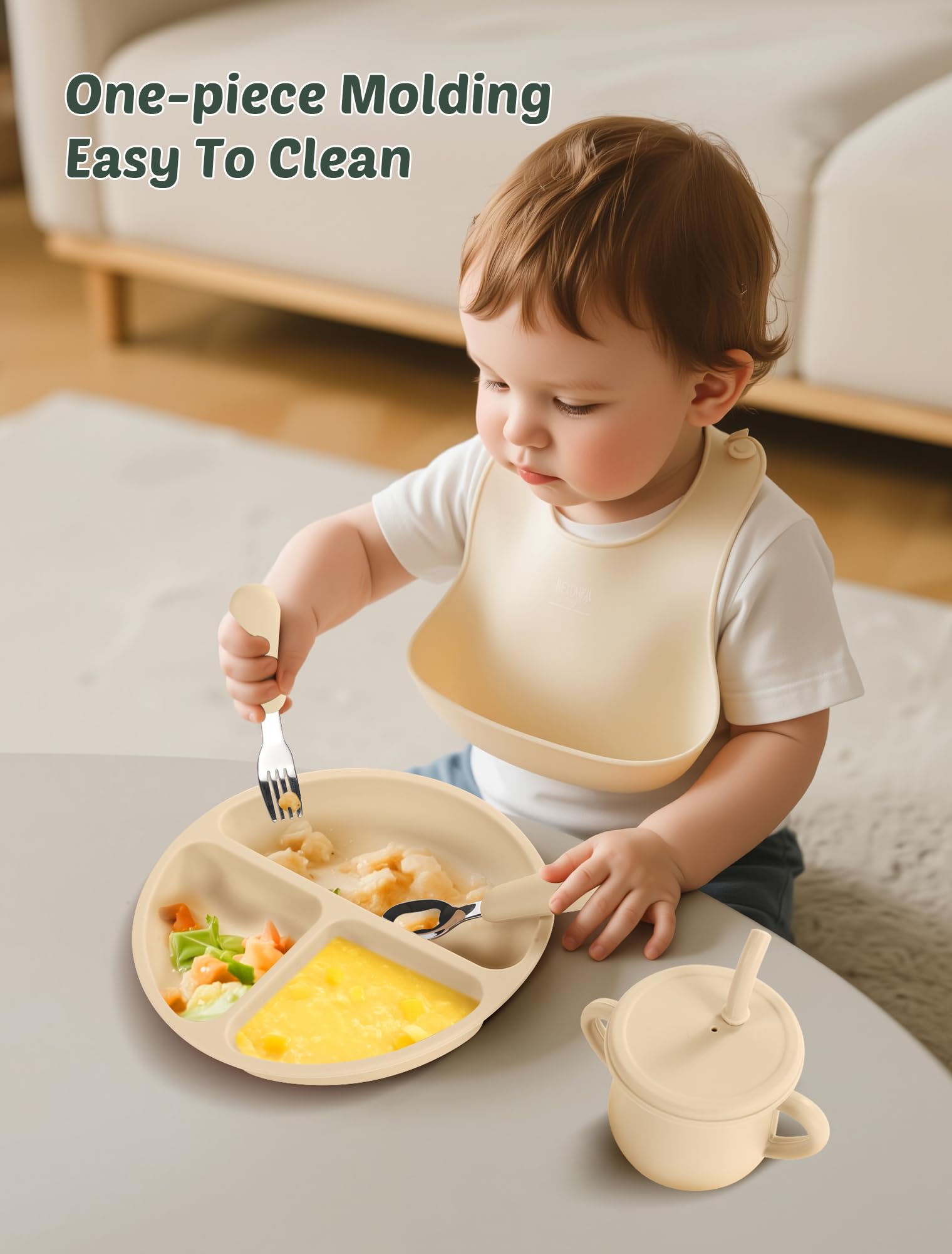 JELLDJK easy-clean design demonstrates disassembly and top-rack dishwasher safety.