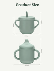 JELLDJK straw cups leakproof design helps prevent spills during playtime.