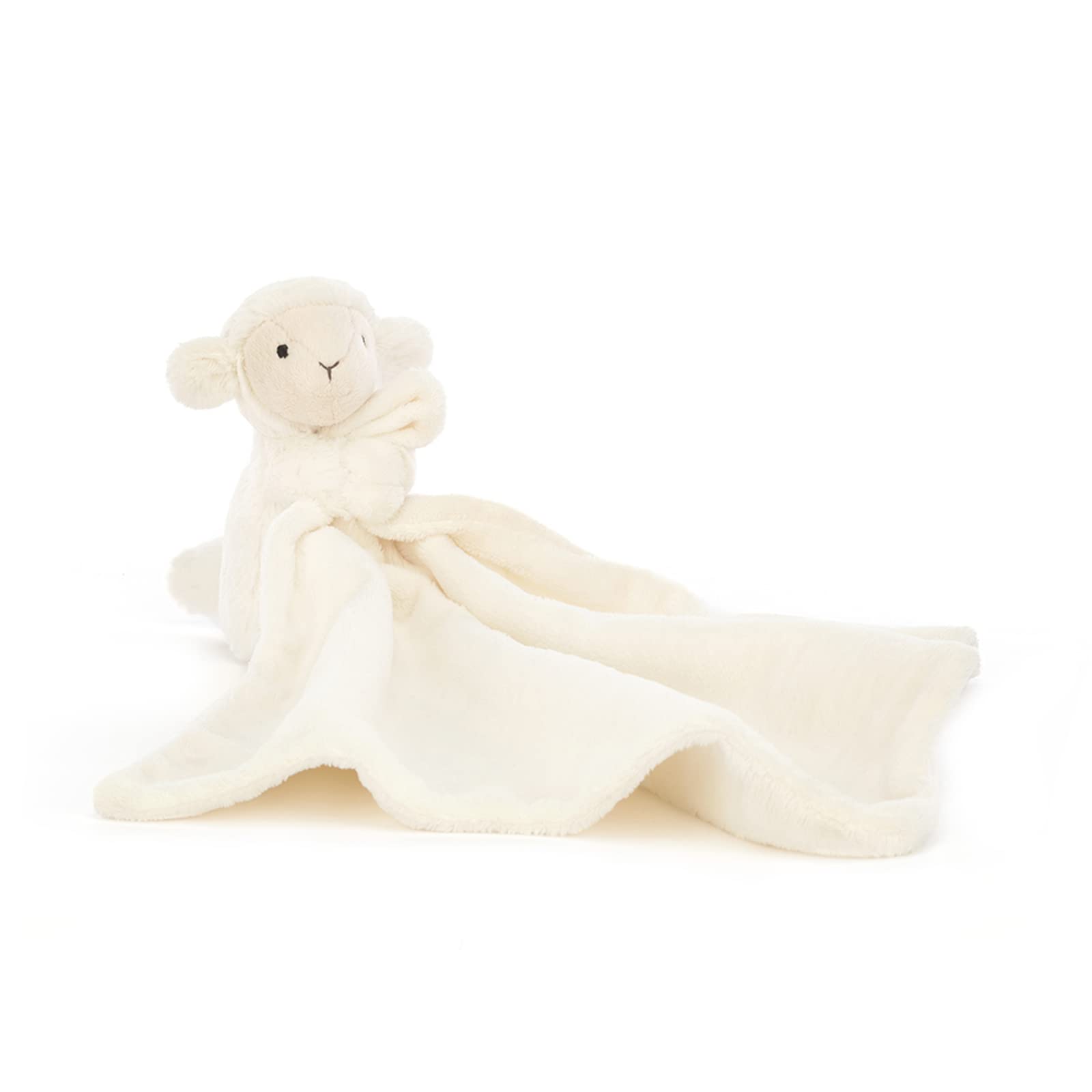 Jellycat Bashful Lamb Soother is a snooze companion ideal for bedtime routines.