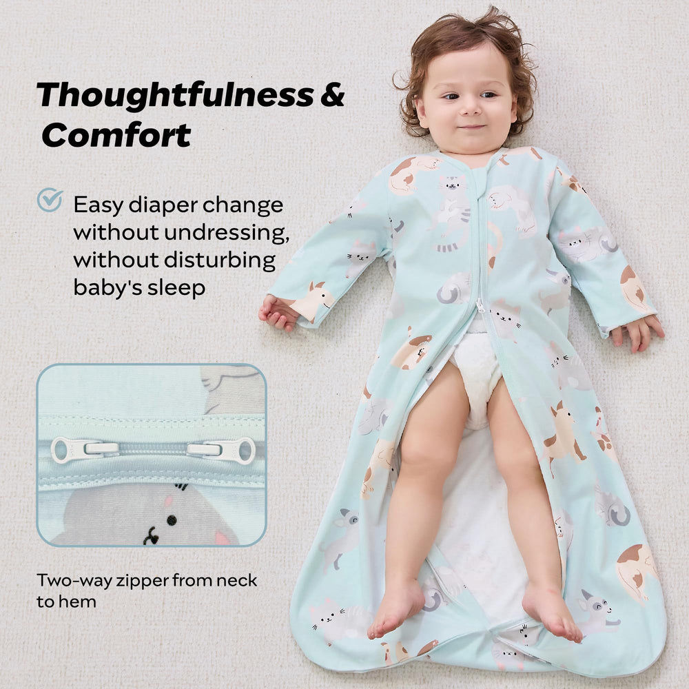 JELLYMONI machine-washable sleep sack for easy family laundry.