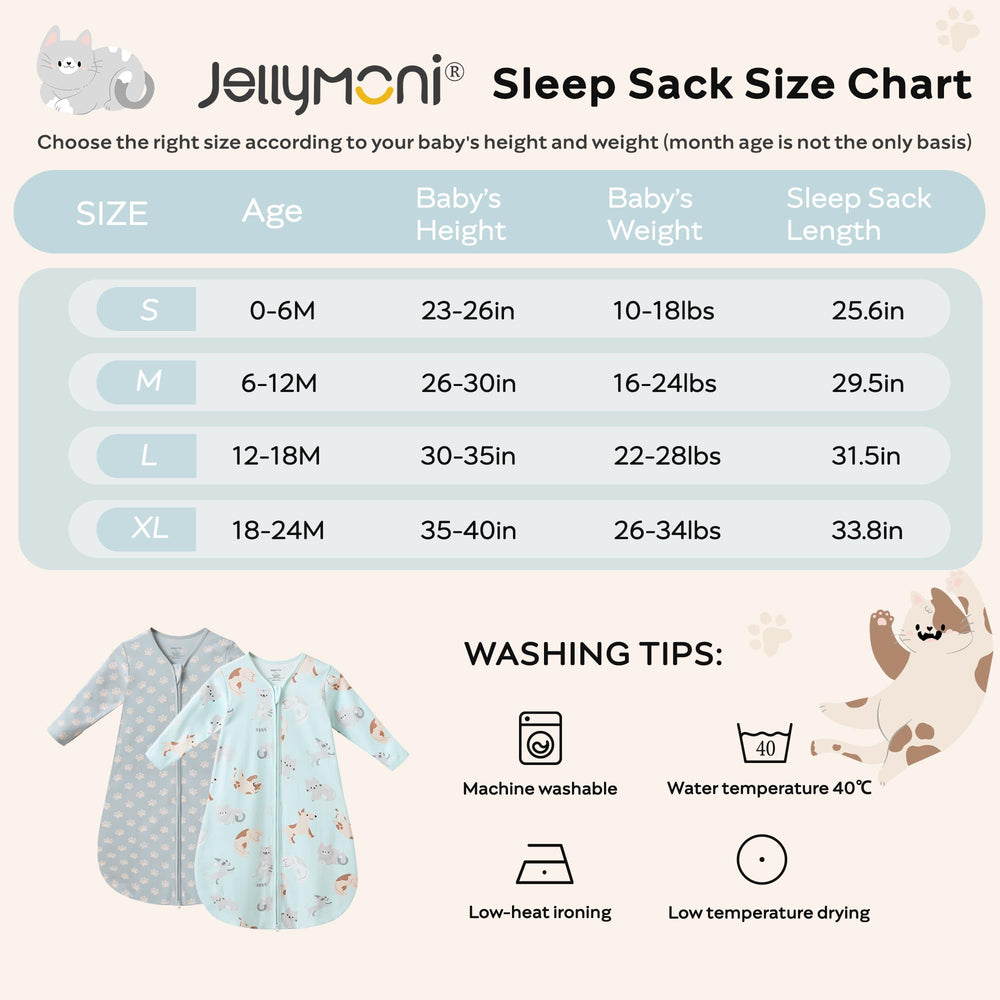 JELLYMONI breathable knit sleep sack feels soft against skin.