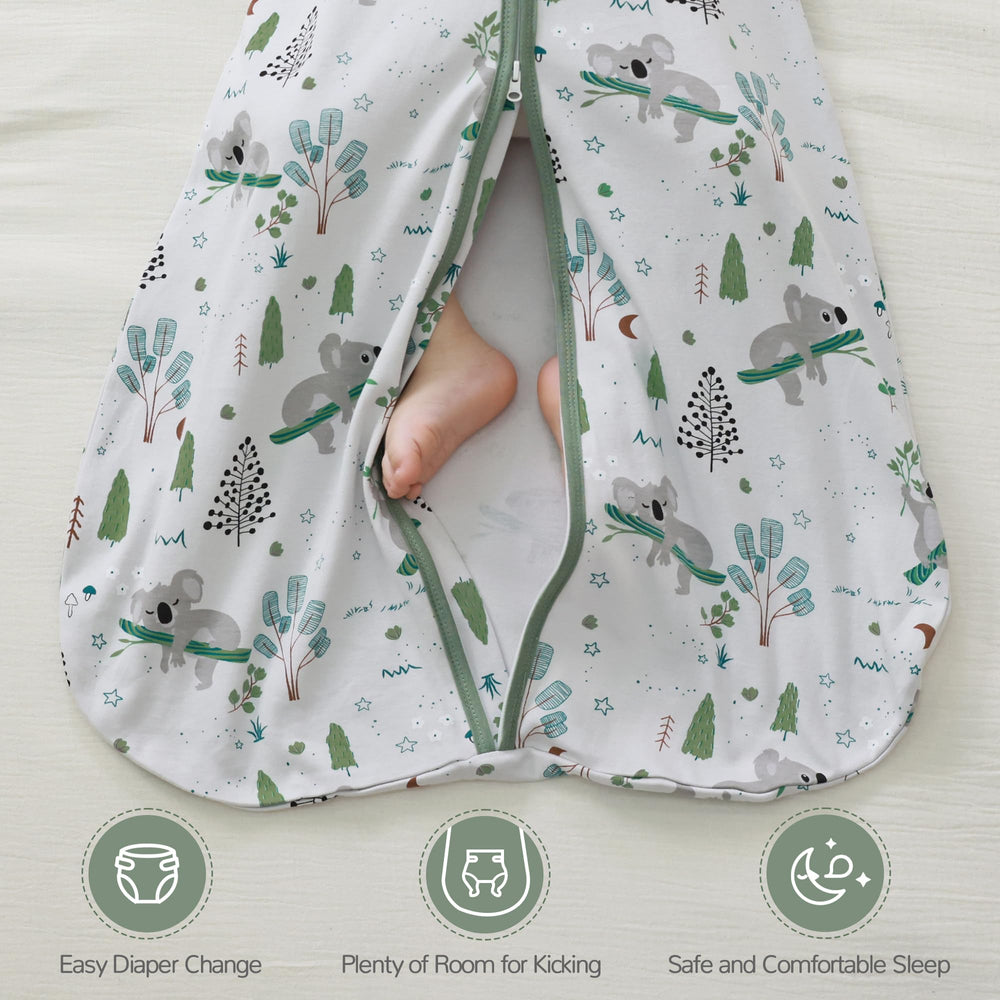 JELLYMONI top-zip guard protects baby's face from chafing during use.