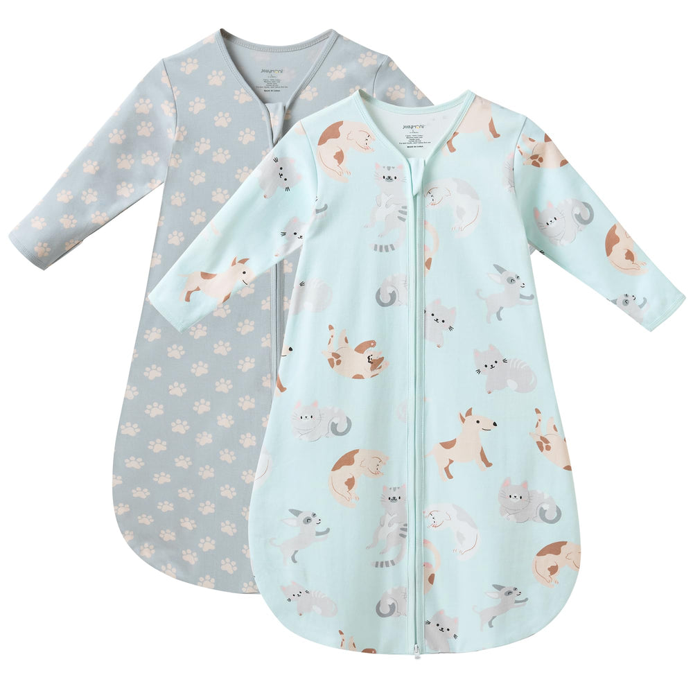 JELLYMONI baby sleep sack with top zipper guard for gentle dressing.
