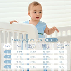 JELLYMONI sleep sack two-way-zipper enables quick diaper changes.