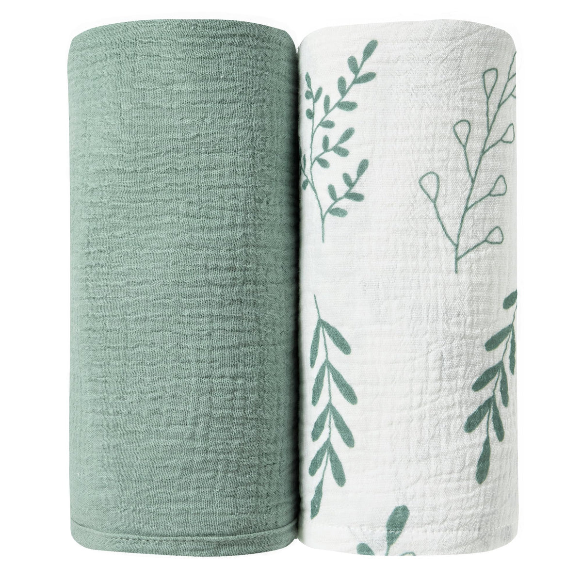 JELLYMONI muslin swaddle blanket 47x47 large coverage for secure newborn swaddling.